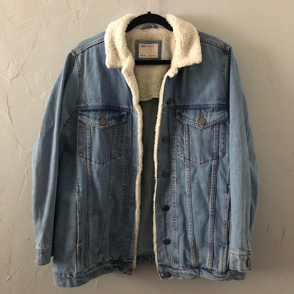 ASOS Jackets & Blazers - SALE 🛍 Denim jacket with fleece collar